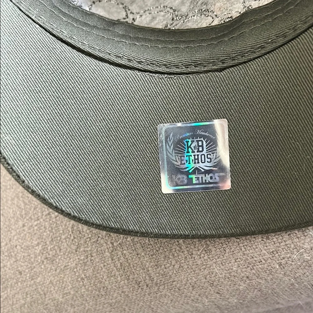 Embellished Olive Green Cap - Picture 4 of 4